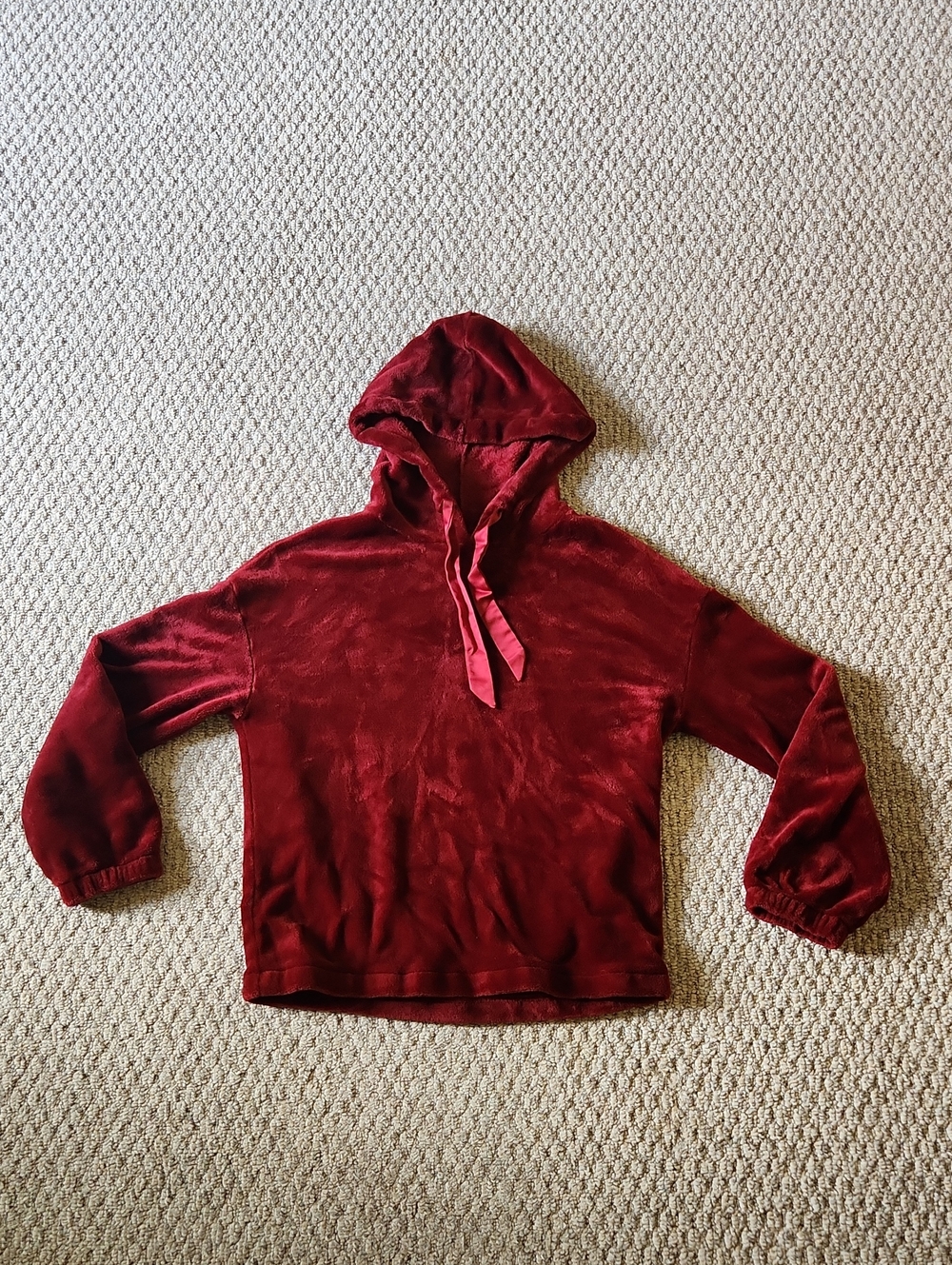 LC Lauren Conrad Burgundy Velour Hoodie